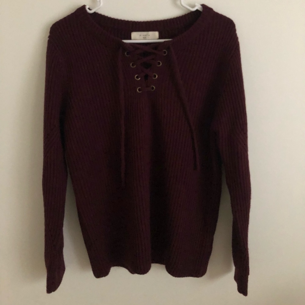 Elodie burgundy sweater XL